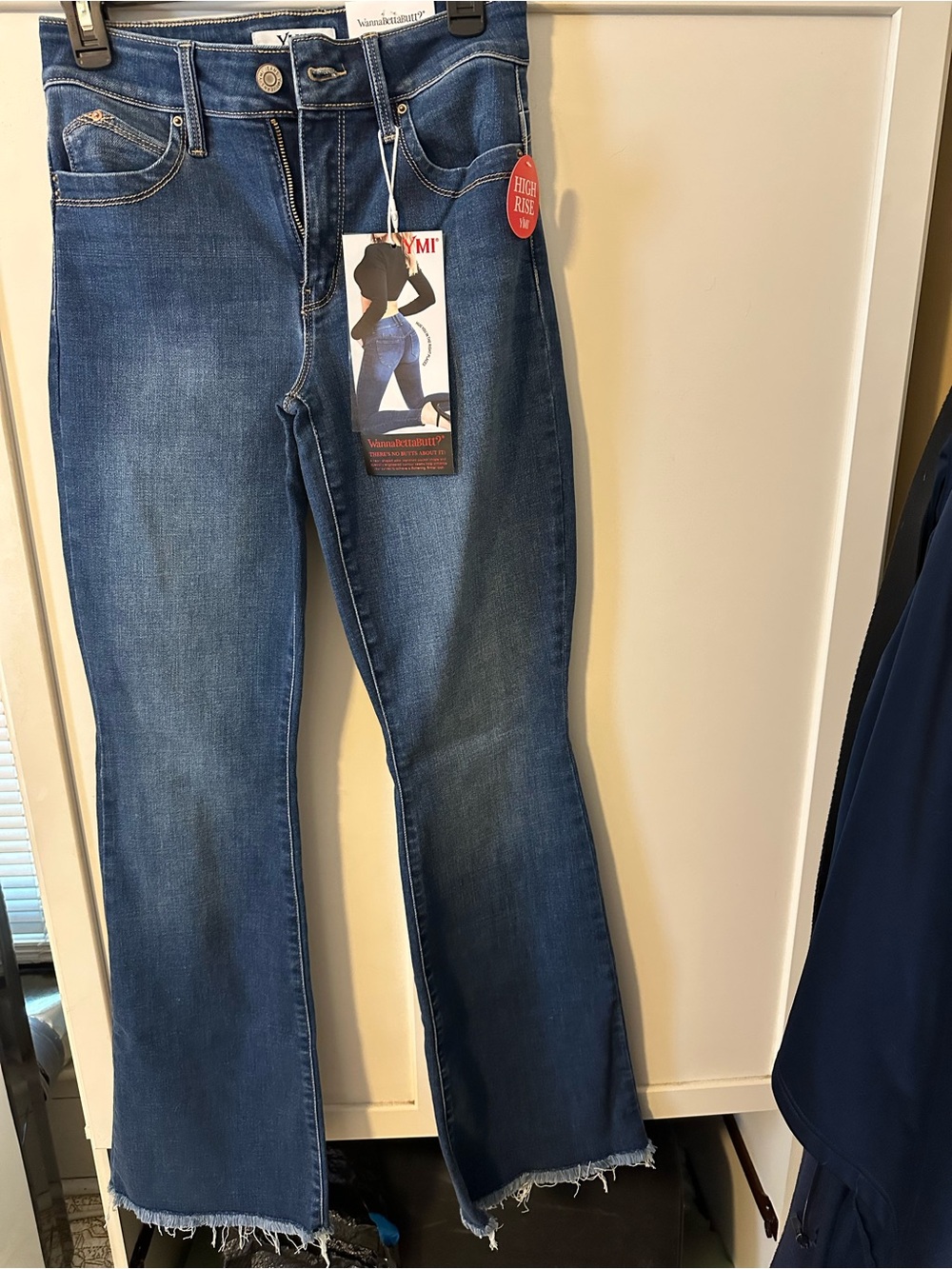 YMI Women's Dark Blue Flare Jeans